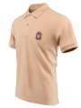 Koszulka POLO piaskowa z haftowanym logo ZOSP
