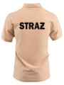 Koszulka POLO piaskowa z haftowanym logo ZOSP