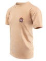 T-shirt piaskowy z haftowanym logo ZOSP męski