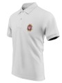 Koszulka POLO biała z haftowanym logo ZOSP