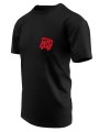 T-shirt czarny z haftowanym logo MDP męski