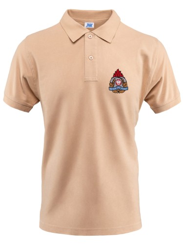 Koszulka POLO piaskowa z haftowanym logo PSP