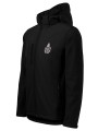 Softshell kurtka czarna z haftowanym logo OGNIK męska
