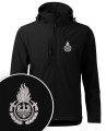 Softshell kurtka czarna z haftowanym logo OGNIK męska