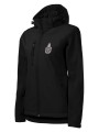Softshell kurtka czarna z haftowanym logo OGNIK damska