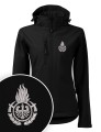 Softshell kurtka czarna z haftowanym logo OGNIK damska