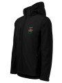 Softshell kurtka czarna z haftowanym logo OSP męska