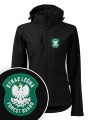 Softshell kurtka czarna z haftowanym logo FOREST GUARD damska