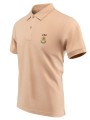 Koszulka POLO piaskowa z haftowanym logo OSP