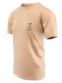 T-shirt piaskowy z haftowanym logo OSP męski