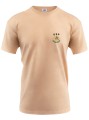 T-shirt piaskowy z haftowanym logo OSP męski