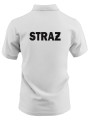 Koszulka POLO biała z haftowanym logo PSP JRG