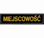 Naszywka z nazwą MIEJSCOWOŚCI