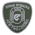 Naszywka SPOŁECZNA STRAŻ RYBACKA z nazwą okręgu