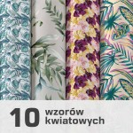 Wzory KWIATOWE -Tkanina wodoodporna Oxford z nadrukiem produkt PL