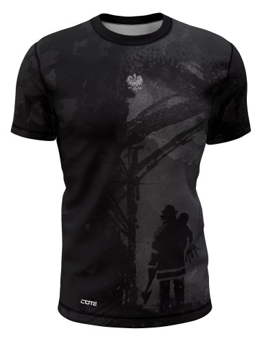 STRAZ_FIRE-BLACK_koszulka_T-SHIRT_meska_front