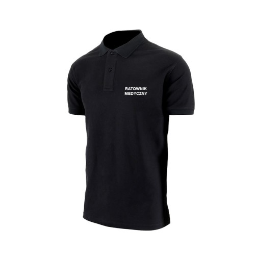 Polo z haftowanym tekstem Ratownik Medyczny